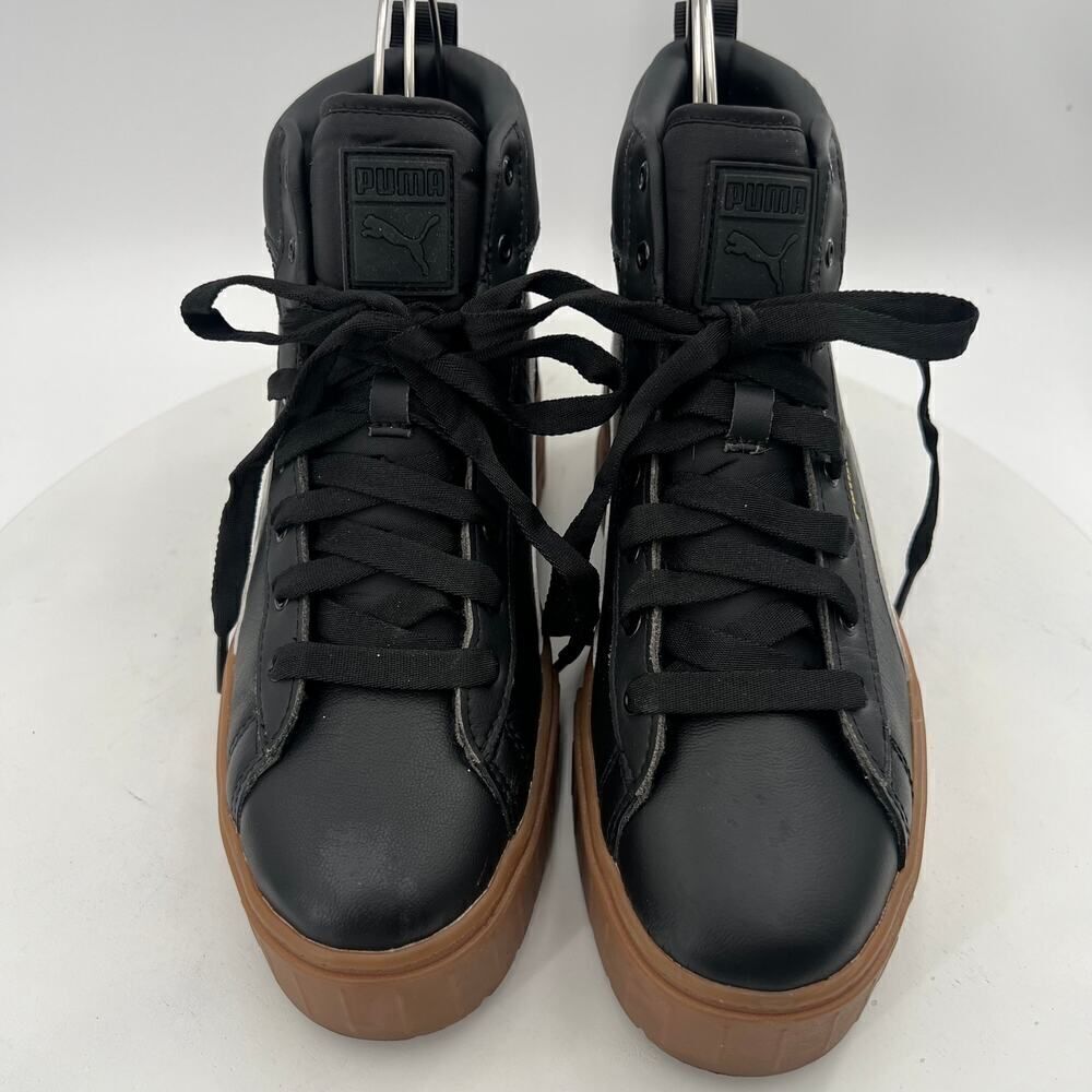 PUMA Mayze Womens Mid Platform Black Sneakers Casual Shoes Size 8.5 - Picture 5 of 15